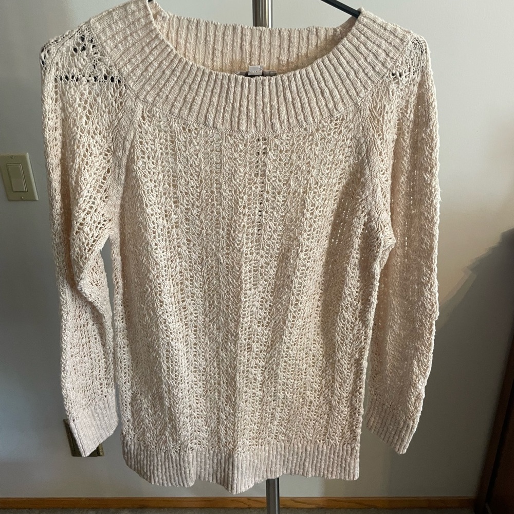 Loft size M sweater cream